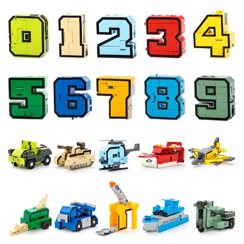 Números Robôs Transformers